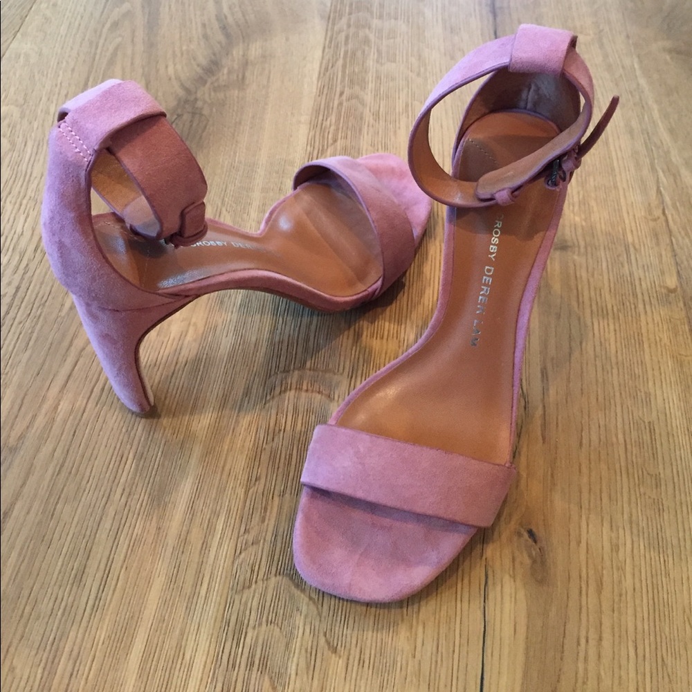 Gorgeous strappy suede heels